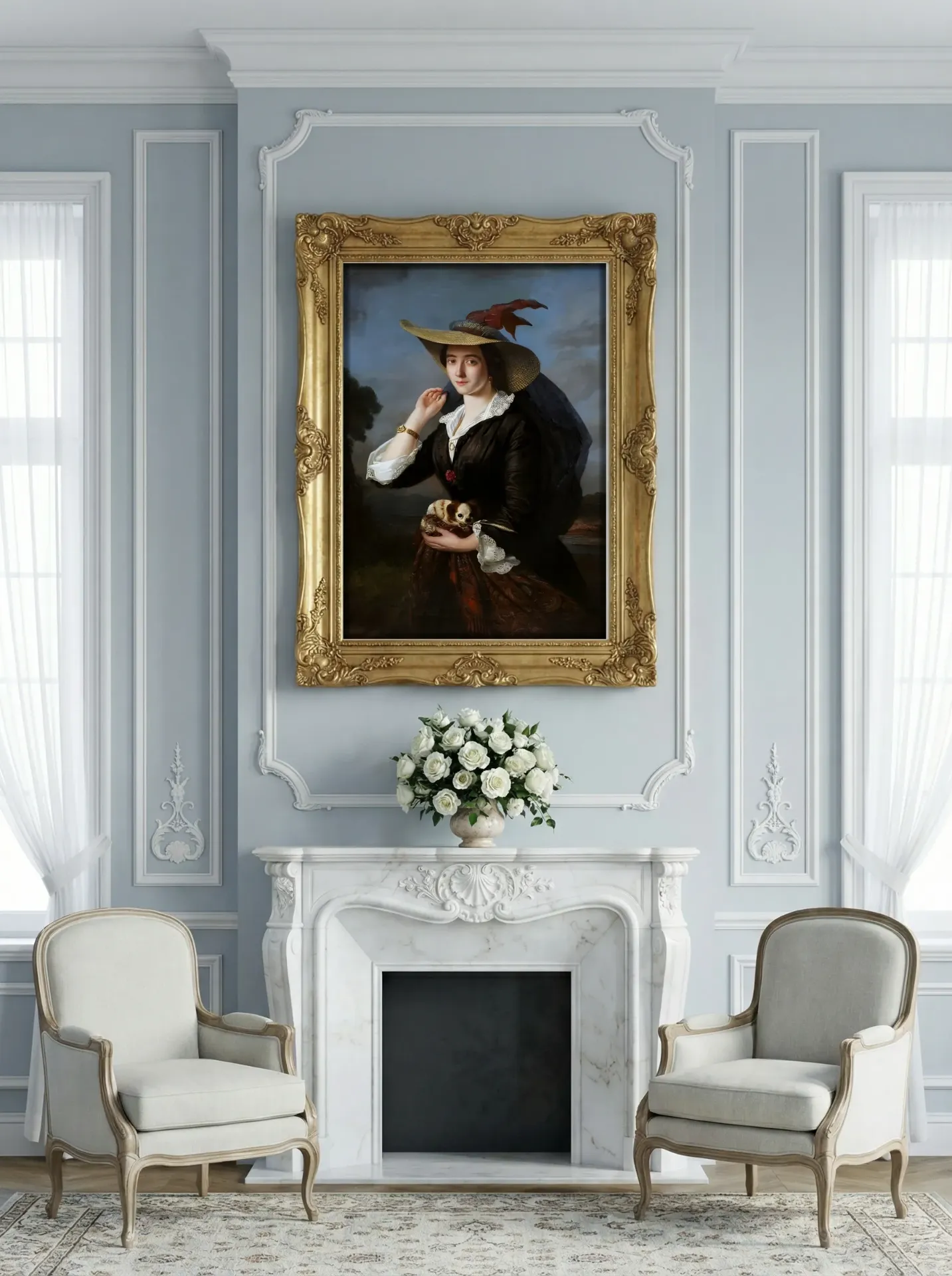 Princess Bariatinskaya by Franz Xaver Winterhalter – Restored 16K Royal Fine Art Print