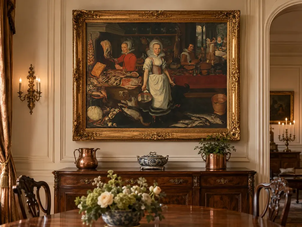 MockupThe Grand Flemish Kitchen | 16k Ultra-HD Museum Restored Masterpiece